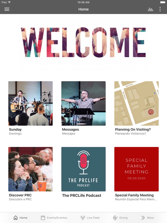 Providence Road Church Miami iPad screenshot 1 - Lifestyle app