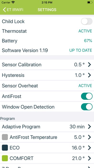 ecofort ThermoControl Screenshot