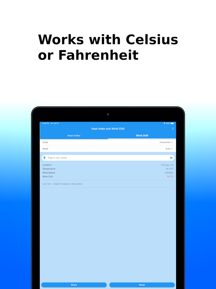 Heat Index and Wind Chill
