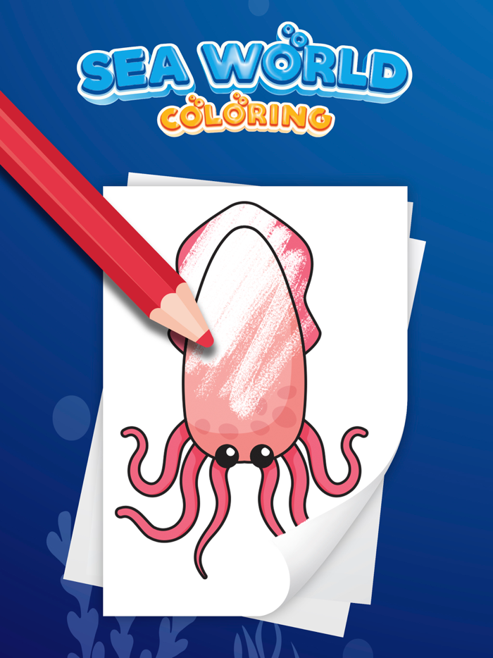 Sea Animal Coloring Book Game