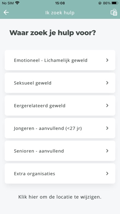 HulpApp – find the right help Screenshot