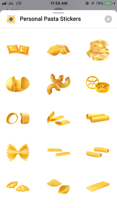 Personal Pasta Stickers Screenshot