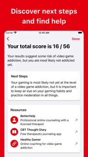 video game addiction test iphone screenshot 3