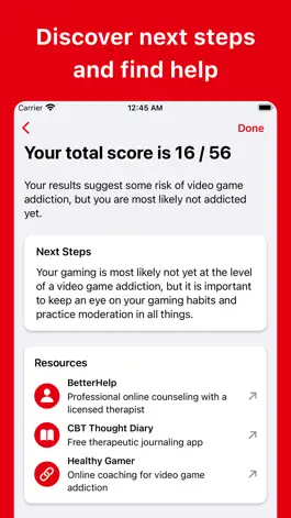 Game screenshot Video Game Addiction Test hack