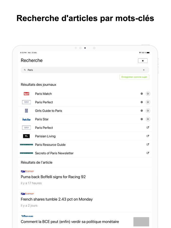 Journaux Français - Actualités