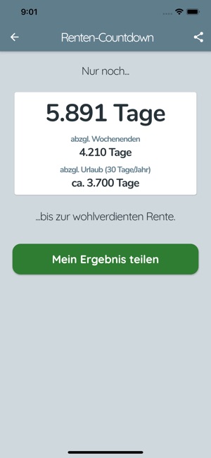 Countdown zur Rente on the App Store