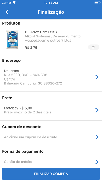 Flavor Consumidor Screenshot