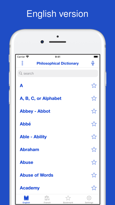 A Philosophical Dictionary Screenshot