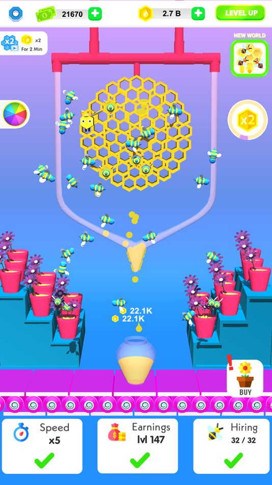 #5. Idle Honey Money (iOS) 来自: Avalon Technology