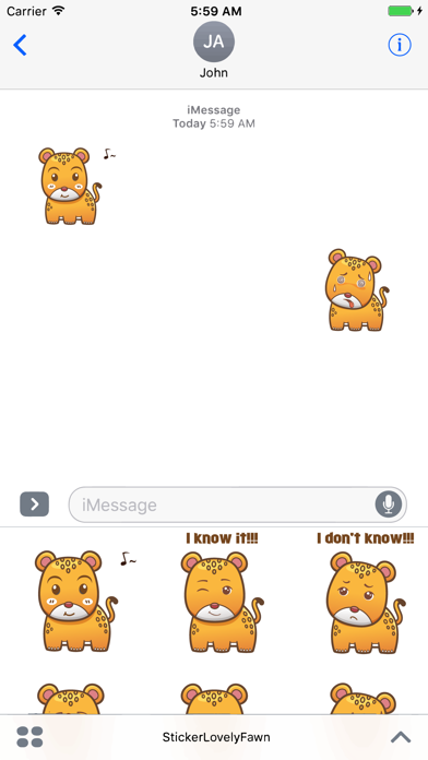 Screenshot #3 pour Sticker Me Cute Leopard