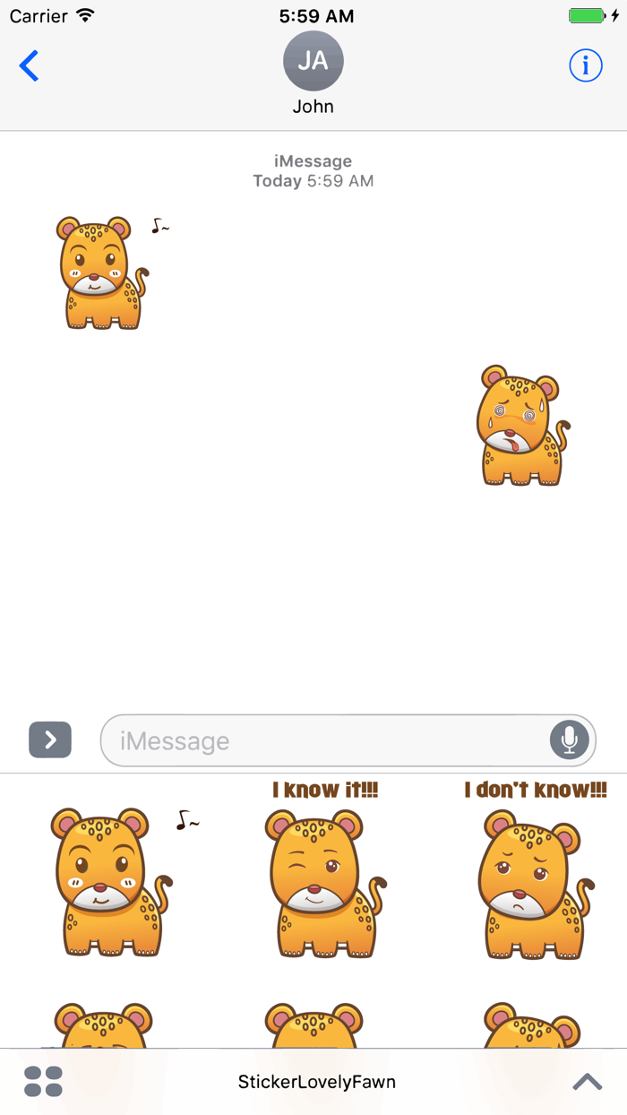 Sticker Me Cute Leopard