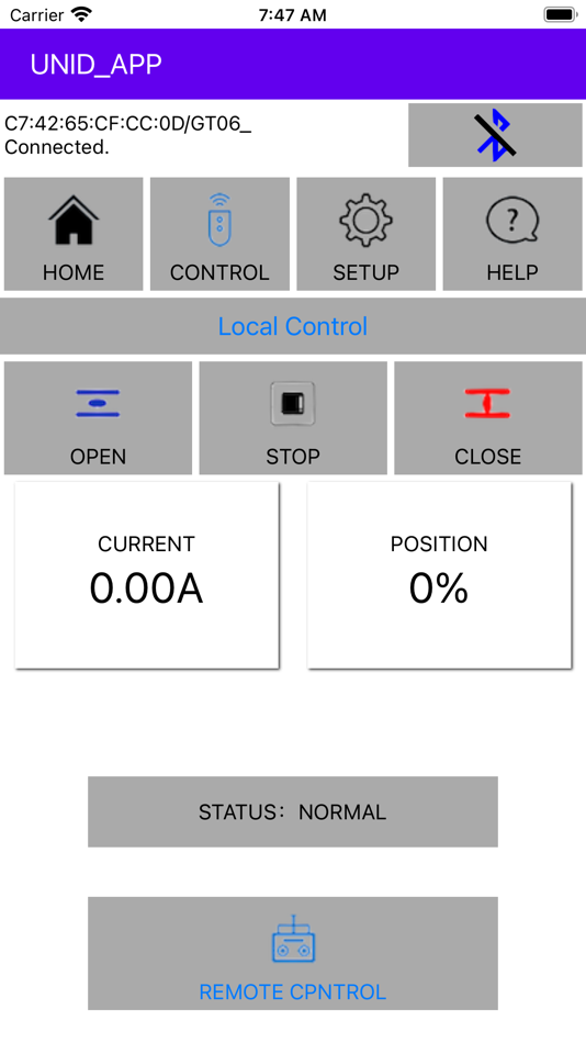 #2. UNID_BLE APP (iOS) 由: Wei-Cheng Liao