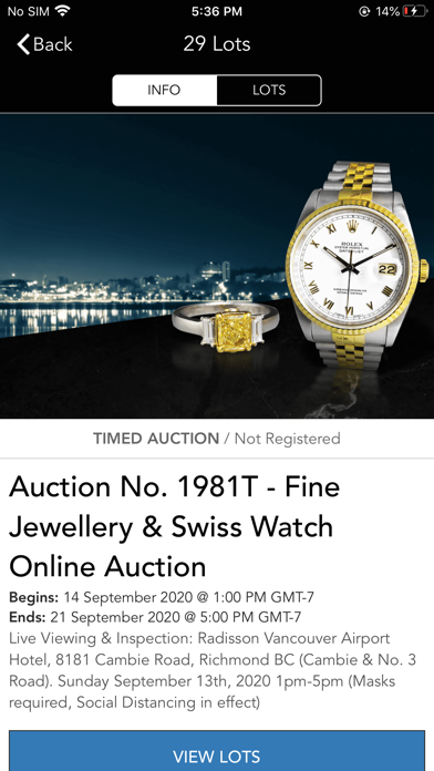 Federal Auction Service Screenshot