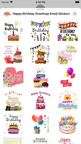 Game screenshot Wish Happy Bday Emoji Stickers apk