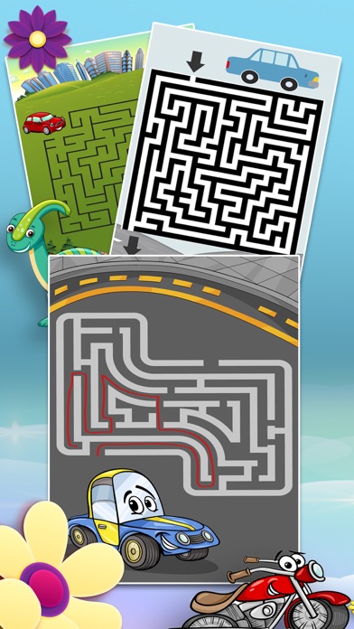 How to cancel & delete Mazes of animals, cars and dinosaurs games for kids from iphone & ipad 2