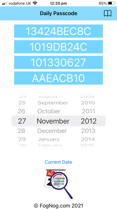 Daily Passcode app screenshot 2