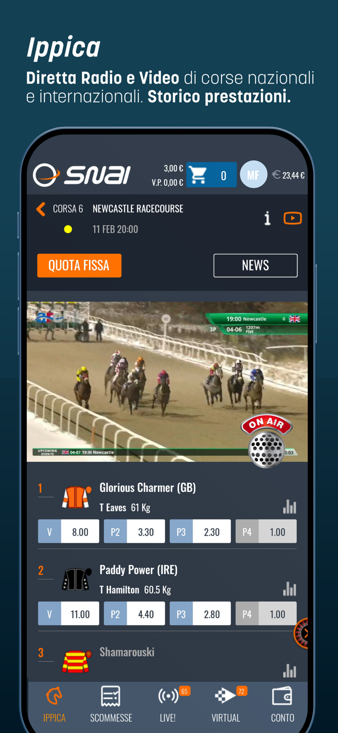 SNAI SPORT SCOMMESSE