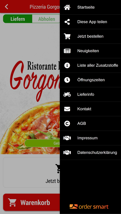 Pizzeria Gorgonzola Mühlheim Screenshot