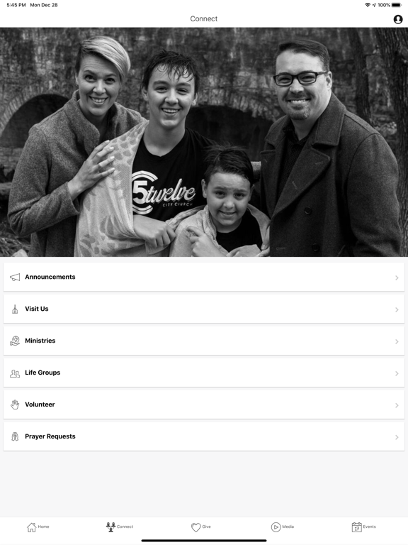 5twelve City Church iPad screenshot