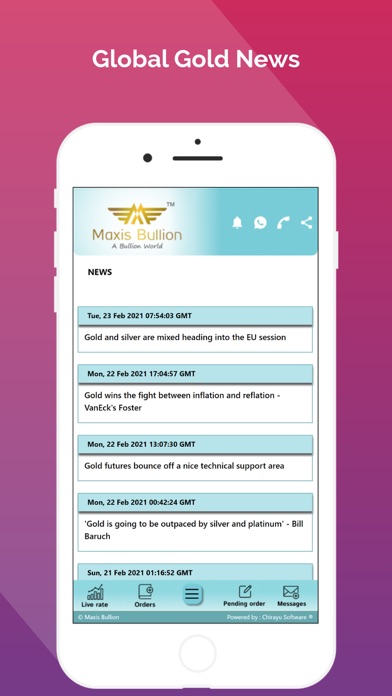 Maxis bullion Screenshot