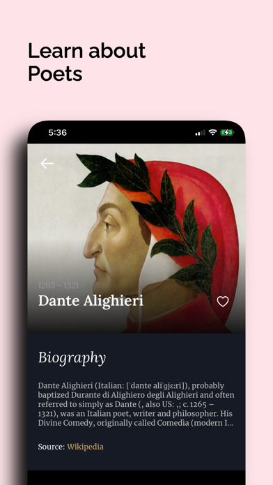 Poeta: Daily Audio Poems Screenshot