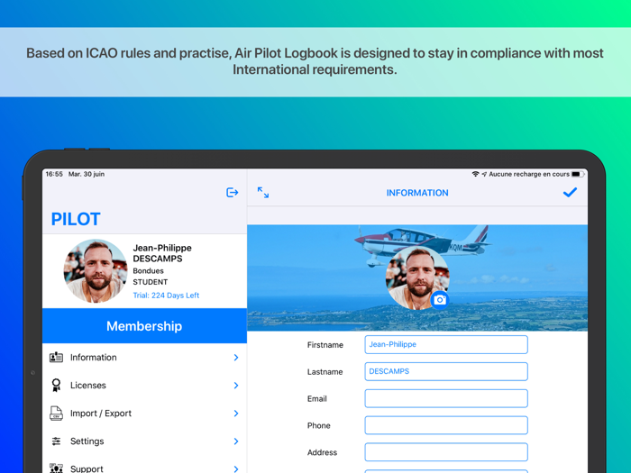 Air Pilot Logbook G.A.