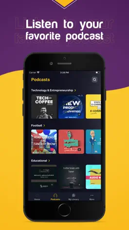 Game screenshot podU: Stream Arabic Podcasts apk