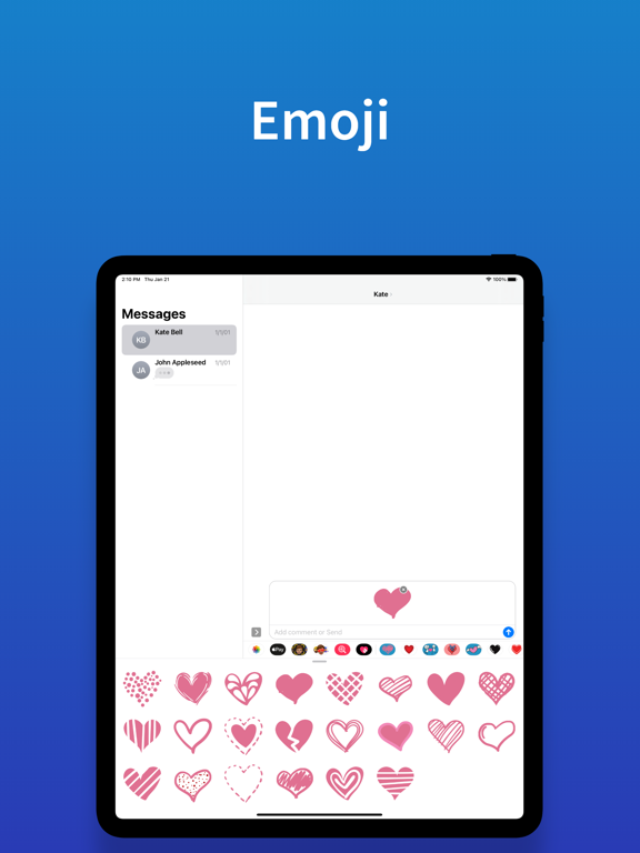 Screenshot #5 pour Autocollants coeur - emojis