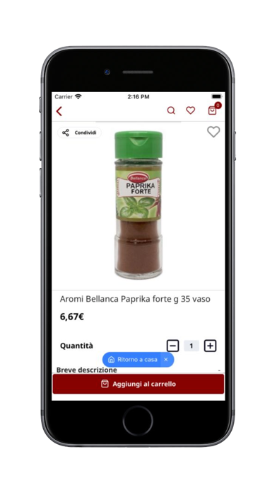 Terranova Alimenti Shop Screenshot