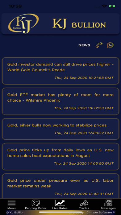 KJ Bullion Screenshot