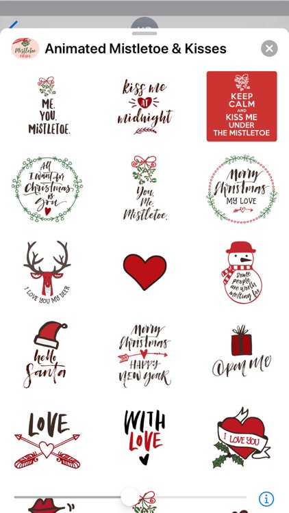 Animated Mistletoe & Kisses screenshot-3