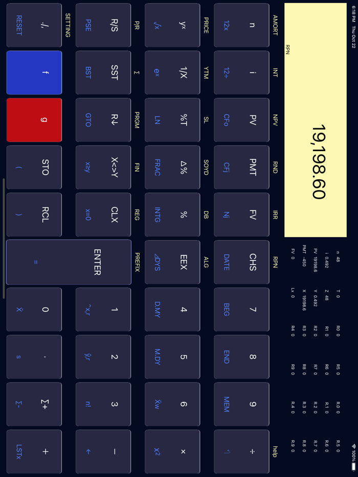 12C Platinum Calculator