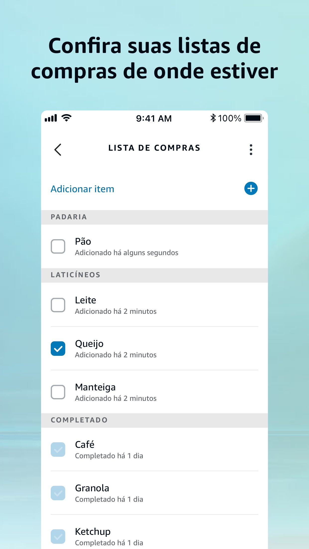 Screenshot do app Amazon Alexa