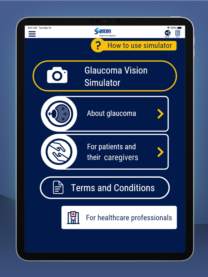 Glaucoma Vision Simulation