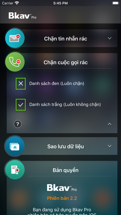 Bkav Pro Mobile Screenshot