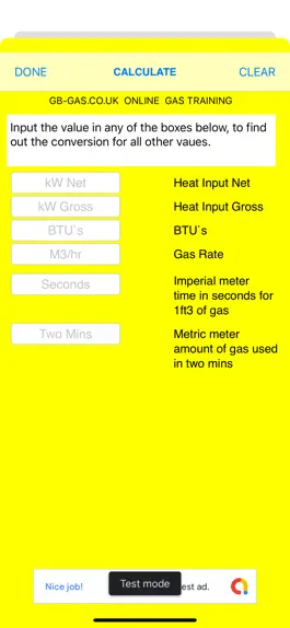 Game screenshot GB Gas Conversion Calculator apk