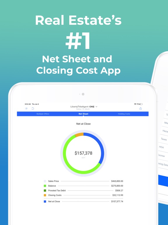 LibertyTitleAgent ONE iPad screenshot 1 - Finance app