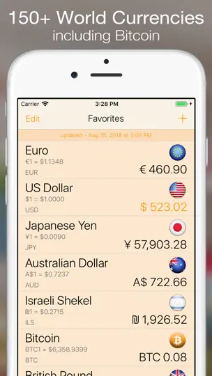 Скриншот Currency+ Lite на iPhone 2