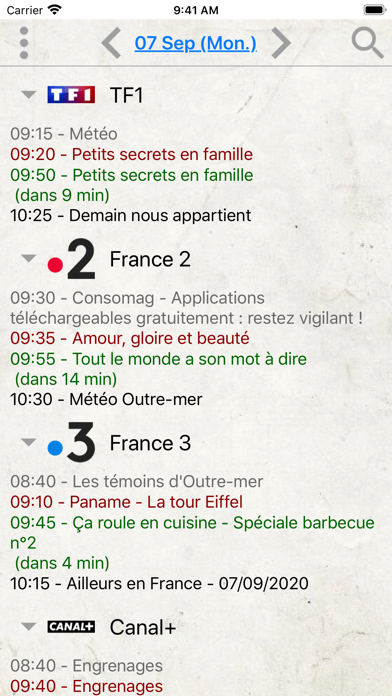 Programme TV "À la téloche" Screenshot
