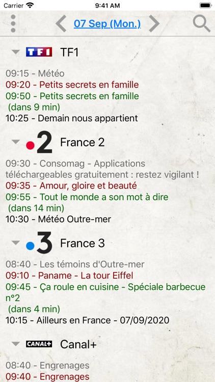 Programme TV "À la téloche"