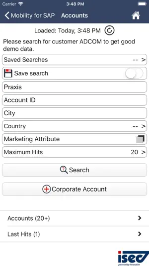 ISEC7 for SAP® solutions screenshot 2