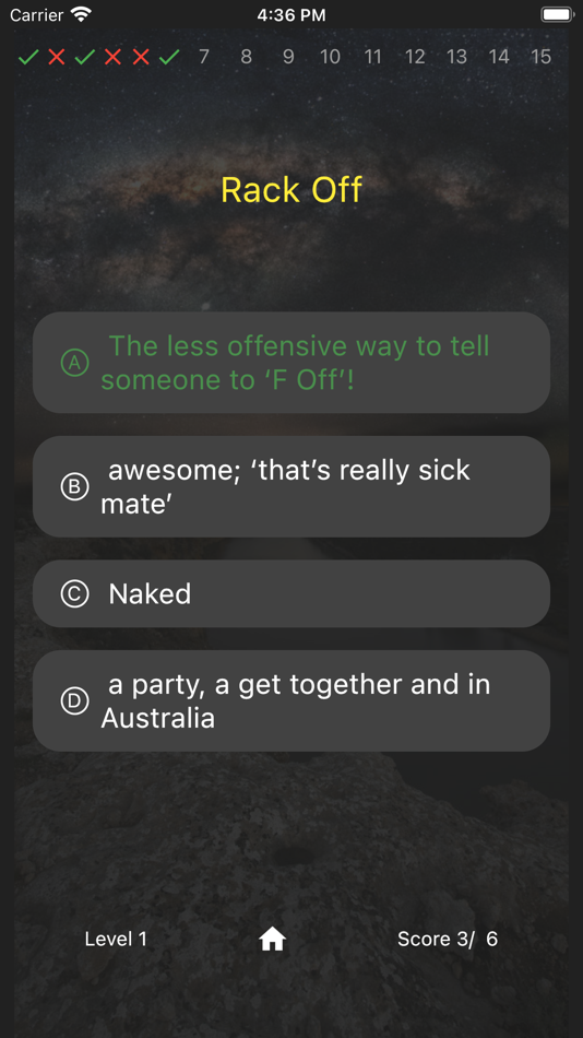 #4. Aussie slang quiz (iOS) 由: E W M W W Shanka Nuwan Bandara Werapitiya