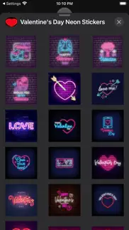 How to cancel & delete valentines day neon stickers 3