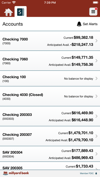 Millyard Bank Business Mobile Screenshot