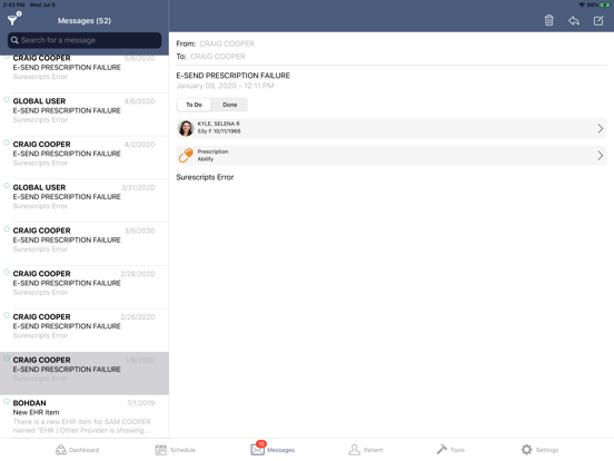 AdvancedMD Mobile iPad screenshot 9 - Medical app