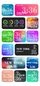 Digital Clock Color Widgets screenshot #1 for iPhone