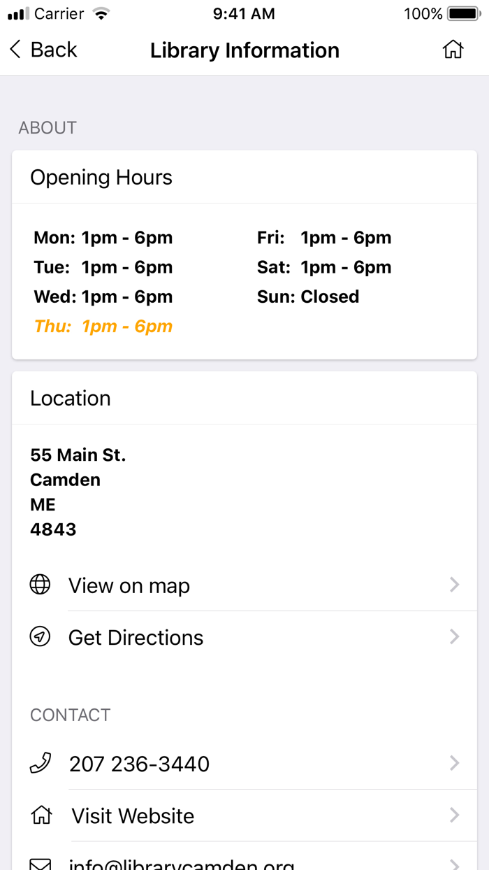 Camden Public Library Mobile