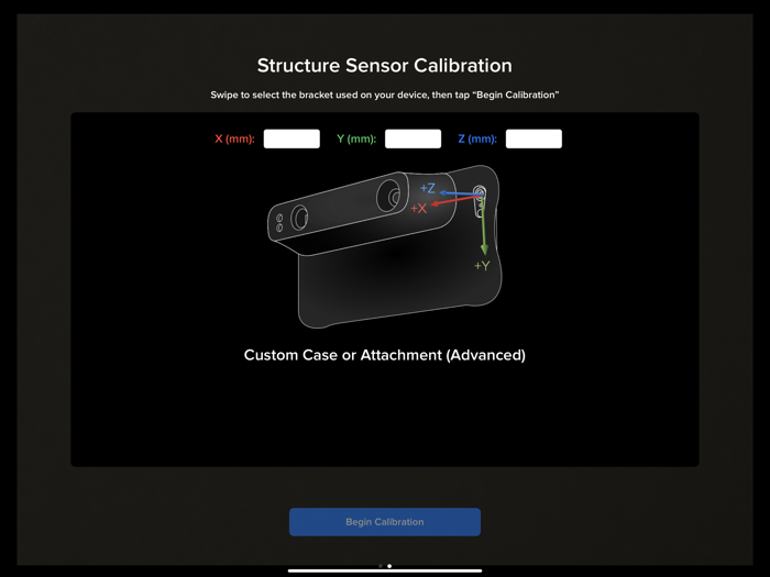 Structure Sensor Calibrator