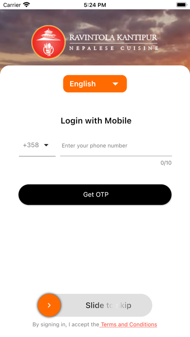 Ravintola Kantipur Screenshot