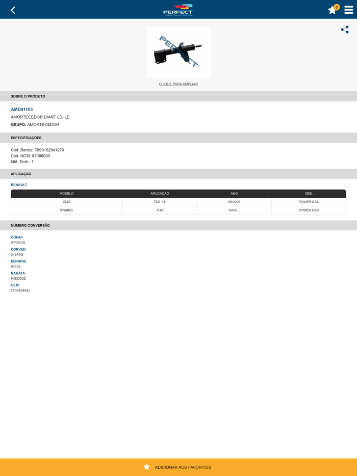 PERFECT AUTOMOTIVE - Catálogo